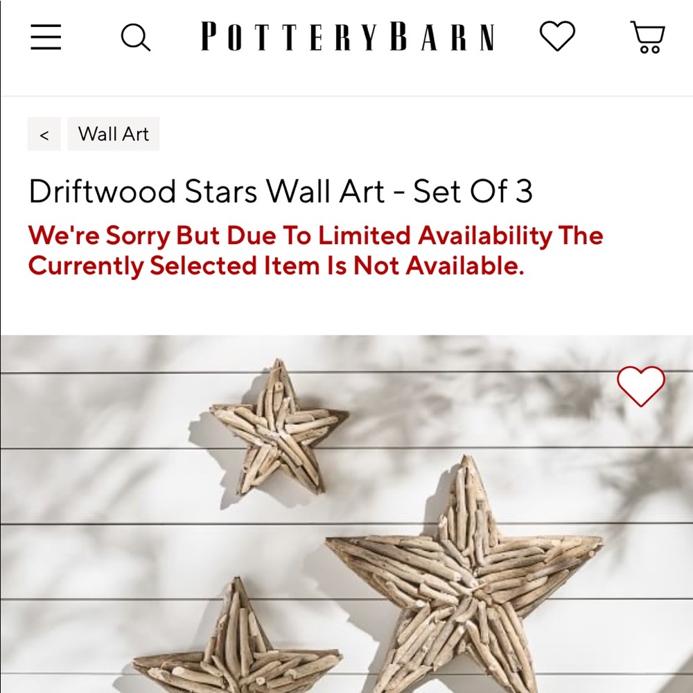Pottery Barn Rustic Pieced Driftwood Stars Wall Art - Set Of 3 ✨ - Picture 15 of 15